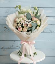 Букет цветов из:  Розы и Лизиантусы в городе Бор