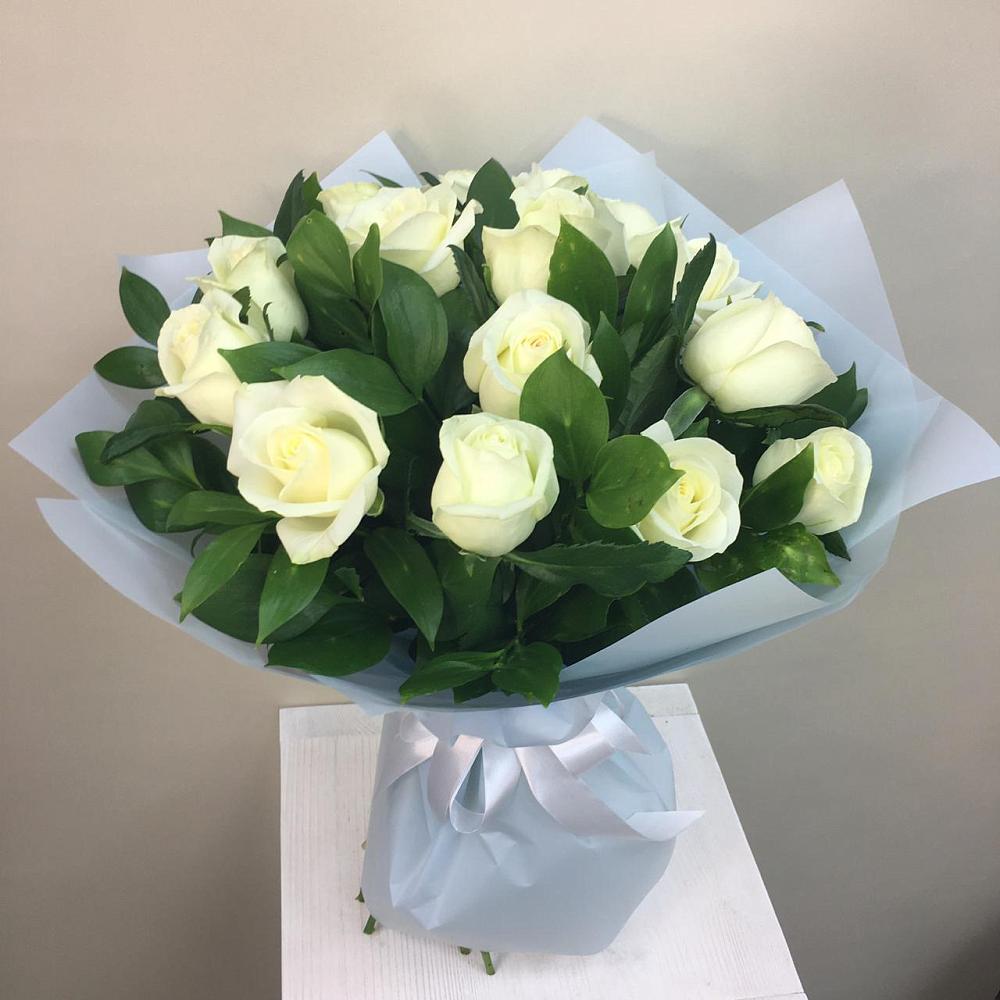Букет 15 Белых роз Проуд в городе Бор