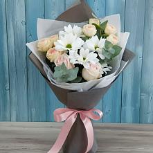 Букет цветов из:  Хризантемы и Розы в городе Бор