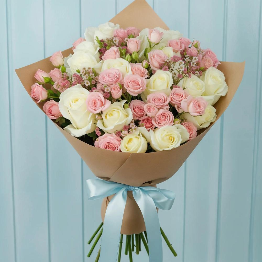 Букет цветов из: Розы в городе Бор