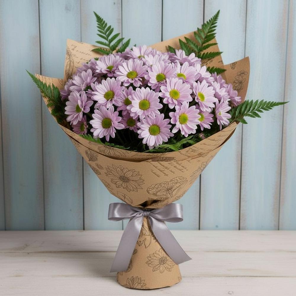 Букет цветов из: Хризантемы в городе Бор
