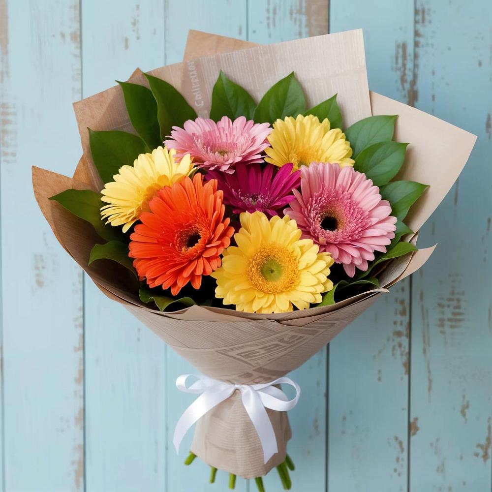 Букет цветов из: Герберы в городе Бор