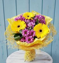 Букет цветов из:  Хризантемы и Герберы в городе Бор
