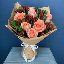 Букет цветов из:  Розы и Альстромерии в городе Бор
