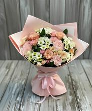 Букет цветов из:  Гвоздики, Розы и Хризантемы #REPLACE_PRED# городе Бор