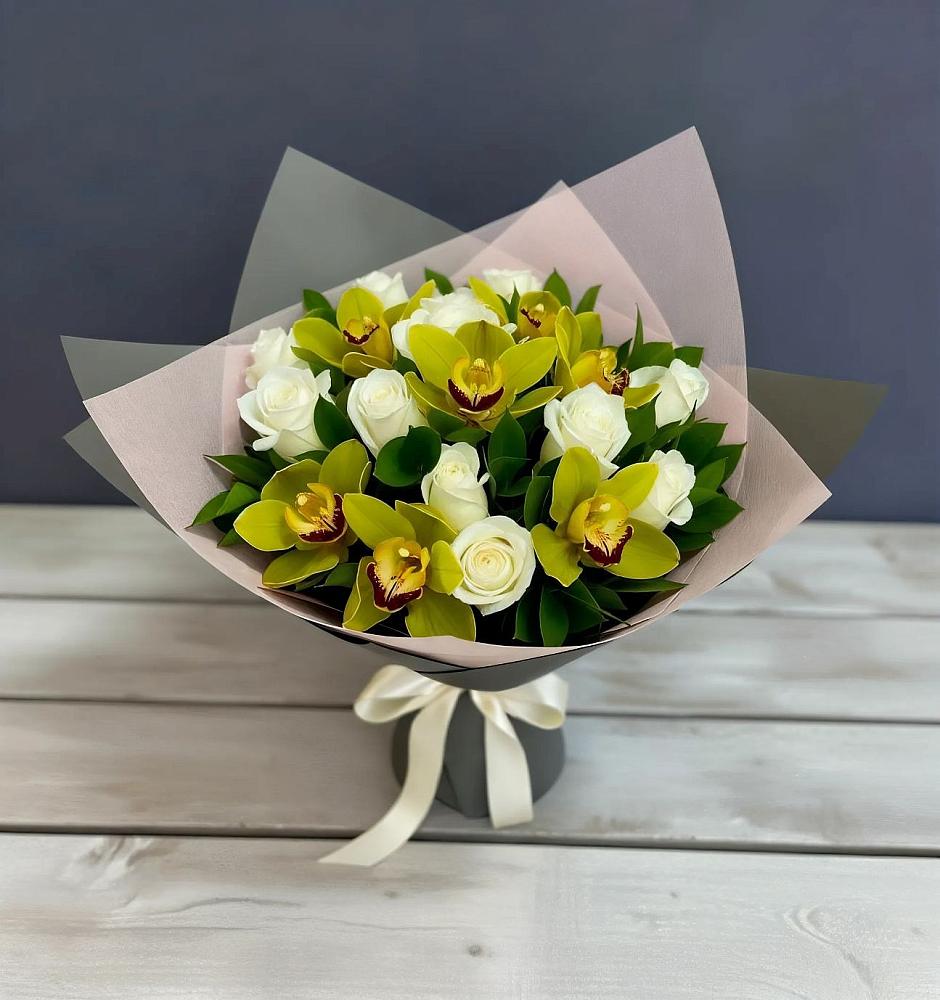 Букет цветов из: Орхидеи и Розы в городе Бор