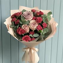 Букет цветов из:  Гвоздики и Розы #REPLACE_PRED# городе Бор
