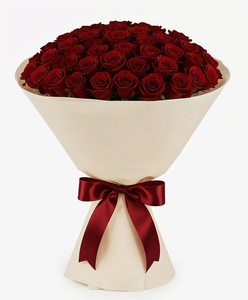 Букет 101 Бордовая роза Блэк Бакарра в городе Бор