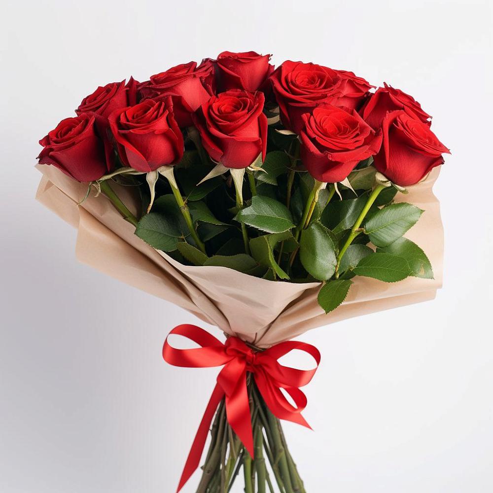 Букет 11 Красных роз Эдлесс Лав в городе Бор