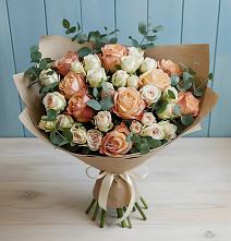 Букет цветов из:  Альстромерии и Розы в городе Бор